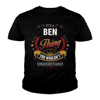 Ben Shirt Family Crest Ben T Shirt Ben Clothing Ben Tshirt Ben Tshirt Gifts For The Ben Youth T-shirt - Seseable