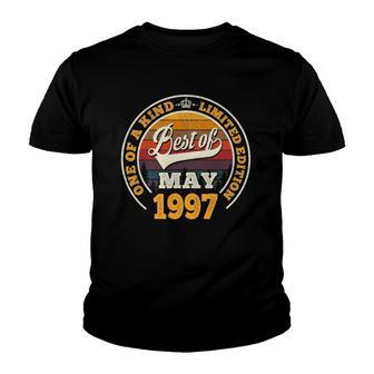 Best Of May 1997 25Th Birthday Gift 25 Years Old Youth T-shirt | Mazezy