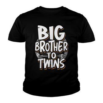 Big Brother To Twins Big Brother Sibling For Nager Boys Youth T-shirt - Thegiftio UK