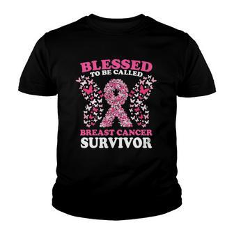Blessed To Be Called Breast Cancer Survivor Youth T-shirt | Mazezy