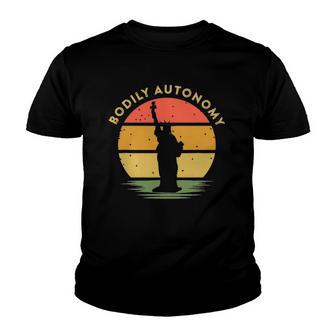 Bodily Autonomy My Body My Choice Freedom Statue Of Liberty Youth T-shirt - Thegiftio UK