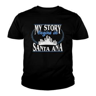 Born In Santa Ana The Golden State Youth T-shirt | Mazezy