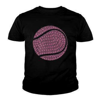 Breast Cancer Awareness Pink Ribbon & Survivor - Tennis Youth T-shirt - Thegiftio UK