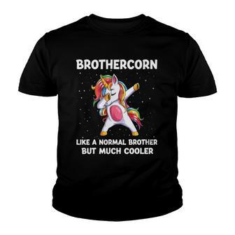 Brothercorn Brother Unicorn Birthday Family Matching Bday Youth T-shirt | Mazezy