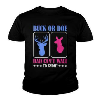 Buck Or Doe Gender Reveal Party Youth T-shirt | Mazezy