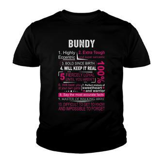 Bundy Name Gift Bundy Youth T-shirt - Thegiftio UK