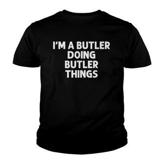 Butler Gift Funny Surname Family Tree Birthday Reunion Idea Youth T-shirt | Mazezy