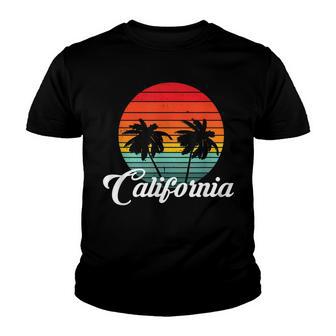 California Summer Beach Palm Trees Youth T-shirt - Thegiftio UK