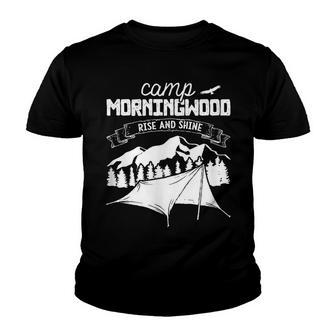 Camp Morningwood Funny Camping Life Gift For Campers Youth T-shirt - Thegiftio UK