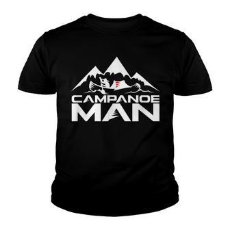 Campanoe Man - Camping Floating Outdoor Enthusiast Youth T-shirt - Thegiftio UK