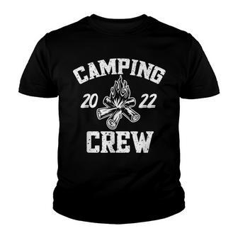 Camper Road Trip Family Matching Group Camping Crew 2022 V2 Youth T-shirt - Thegiftio UK