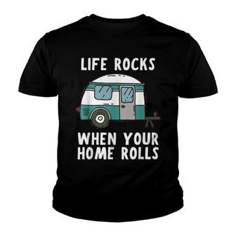 Camper Trailer Motorhome Gift Youth T-shirt - Thegiftio UK