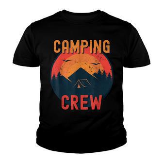 Camping Crew 2022 Family Camper Trip Road Matching Group Youth T-shirt - Thegiftio UK