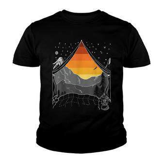 Camping In The Mountains At Dawn Youth T-shirt - Thegiftio UK