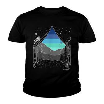 Camping In The Mountains At Dusk Youth T-shirt - Thegiftio UK