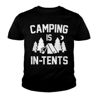 Camping Is In-Tents Youth T-shirt - Thegiftio UK