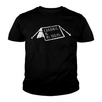 Camping Is Intense In Tents Light Youth T-shirt - Thegiftio UK