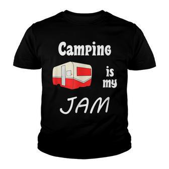 Camping Is My Jam For Those Who Wander Youth T-shirt - Thegiftio UK