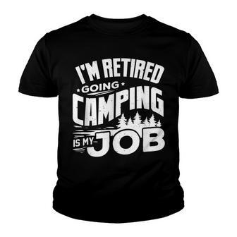 Camping Men Camper Rv Camping Funny Retirement Youth T-shirt - Thegiftio UK