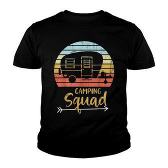 Camping Squad Funny Matching Family Hiking Vacation Youth T-shirt - Thegiftio UK