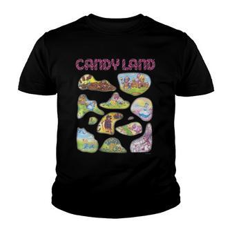 Candy Land Locations V2 Youth T-shirt - Thegiftio UK