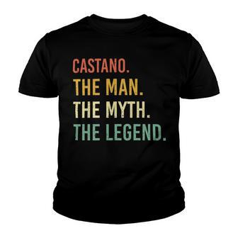 Castano Name Shirt Castano Family Name Youth T-shirt - Monsterry