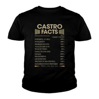 Castro Name Gift Castro Facts Youth T-shirt - Seseable