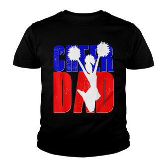 Cheer Dad Cheerleader Cheerleading Patriotic Usa Youth T-shirt - Thegiftio UK
