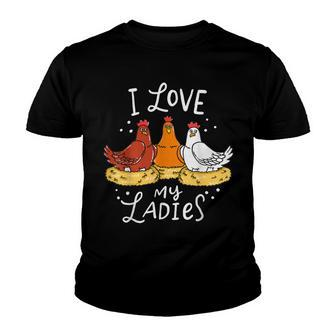 Chicken Chicken Chicken Chicks Eggs Farmer Funny Gift V3 Youth T-shirt - Monsterry AU