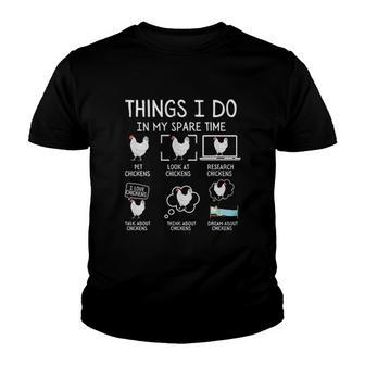 Chickens Print Thing I Do Creative 2022 Gift Youth T-shirt - Thegiftio UK