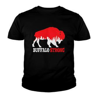Choose Love Buffalo Buffalo City Skyline Youth T-shirt | Mazezy