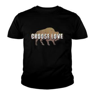 Choose Love Buffalo Choose Love Youth T-shirt | Mazezy