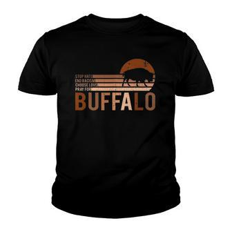 Choose Love Buffalo Stop Hate End Racism Choose Love Buffalo V2 Youth T-shirt | Mazezy
