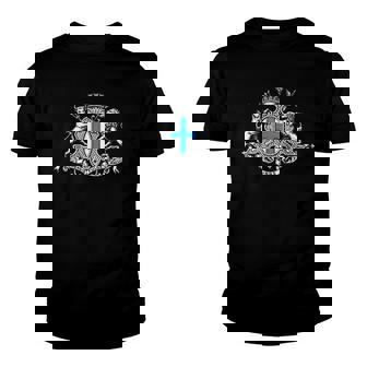 City French Marseille Coat Of Arms - Vintage France Gift Youth T-shirt | Mazezy