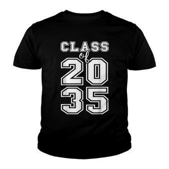 Class Of 2035 Grow With Me Graduation First Day Of School Youth T-shirt - Thegiftio UK