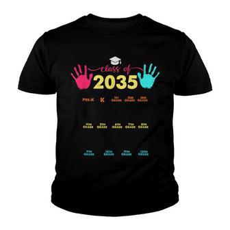 Class Of 2035 Grow With Me Kindergarten First Day Youth T-shirt - Thegiftio UK