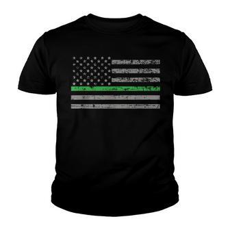 Conservation Officer Thin Green Line Flag Gift Youth T-shirt - Thegiftio UK