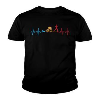 Cool Triathlon Art For Men Women Triathlete Endurance Sport Youth T-shirt - Thegiftio UK