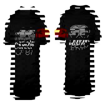 Counselor Off Duty Sunglasses Beach Sunset Youth T-shirt | Mazezy