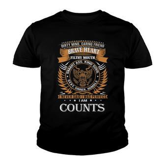 Counts Name Gift Counts Brave Heart Youth T-shirt - Seseable