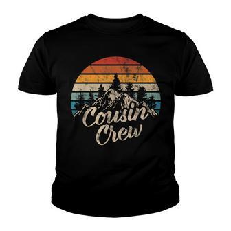 Cousin Crew Camping Outdoor Sunset Summer Camp V2 Youth T-shirt - Thegiftio UK