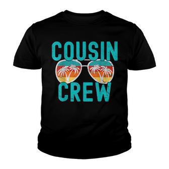 Cousin Crew Family Vacation Summer Vacation Beach Sunglasses V3 Youth T-shirt - Thegiftio UK
