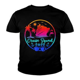 Cruise Squad 2022 Matching Family Group With Anchor V4 Youth T-shirt - Thegiftio UK