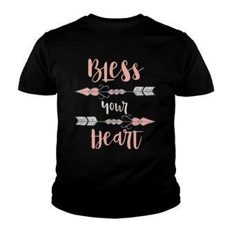 Cute Bless Your Heart Southern Culture Saying Youth T-shirt | Mazezy