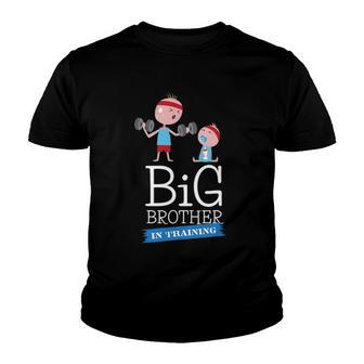 Cute Toddler Big Brother In Training Funny For Boys Youth T-shirt - Thegiftio UK
