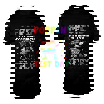 Dabbing Poppin My Way Through Test Day Testing Teacher Kids Youth T-shirt - Thegiftio