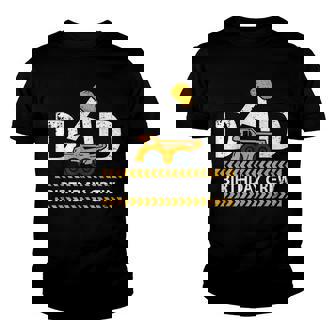 Dad Birthday Crew Construction Birthday Party Supplies Youth T-shirt - Seseable