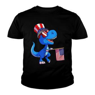 Dinosaur 4Th Of July  Usa Flag Dino Kids Boys July 4  Youth T-shirt