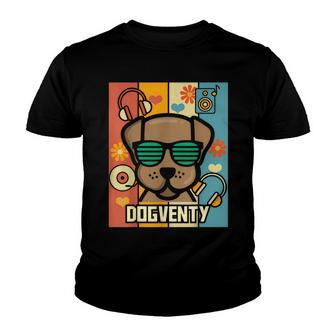 Dogventy - Retro 70S Dog Youth T-shirt - Thegiftio UK