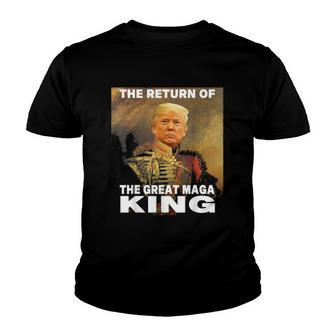 Donald Trump 2024 Ultra Maga The Return Of The Great Maga King Youth T-shirt | Mazezy
